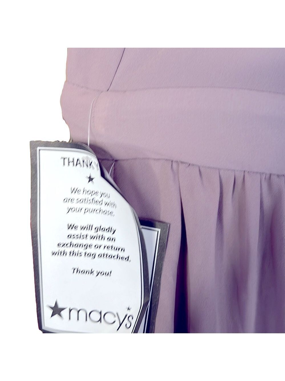 Speechless Formal Dress, SZ 15, Mauve, NWT, crossed adjustable spaghetti straps - Picture 8 of 10